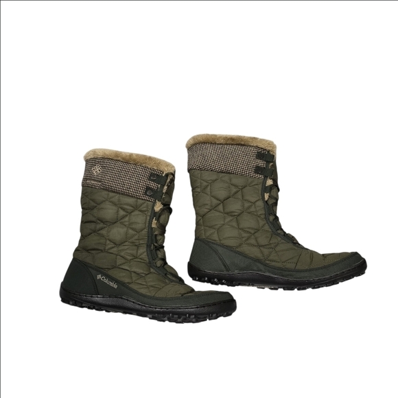 Columbia Minx Mid II Omni Heat Tweed Cold Weather Women  Boot Nori/Silver 11 M - Picture 1 of 14